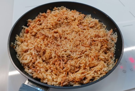 Фото шага рецепта Рис с тушеной свининой 186565 шаг 13  