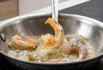 Фото шага рецепта Ризотто из пшена с тыквой и креветками 175704 шаг 10  