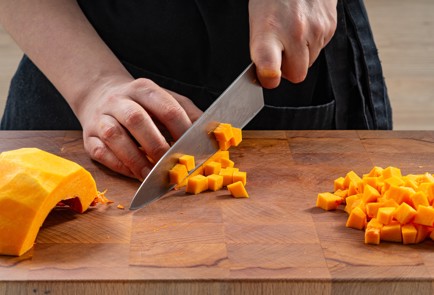 Фото шага рецепта Ризотто из пшена с тыквой и креветками 175704 шаг 3  