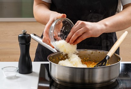 Фото шага рецепта Ризотто из пшена с тыквой и креветками 175704 шаг 9  