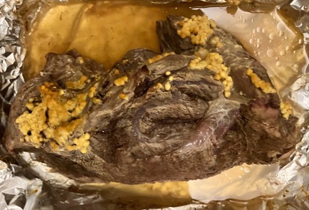 Фото шага рецепта Ростбиф с зеленым горошком и тимьяном 191171 шаг 11  