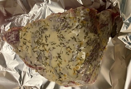 Фото шага рецепта Ростбиф с зеленым горошком и тимьяном 191171 шаг 8  