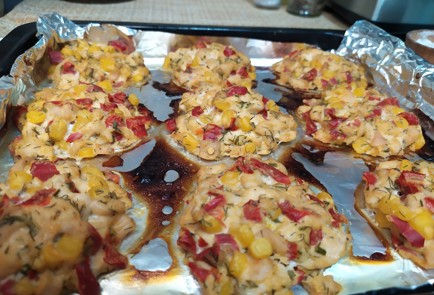 Фото шага рецепта Рубленые котлеты из куриной грудки 190734 шаг 9  