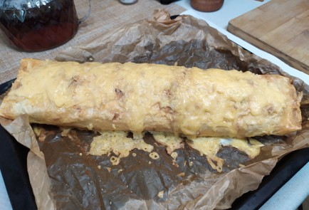 Фото шага рецепта Рулет из лаваша 190748 шаг 9  