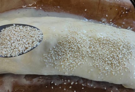 Фото шага рецепта Рулет с курицей яйцом и зеленым луком 176188 шаг 17  