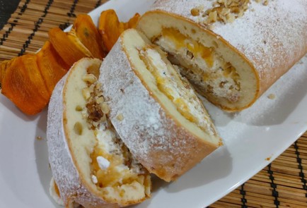 Фото шага рецепта Рулет с творожнояблочной начинкой 175090 шаг 31  