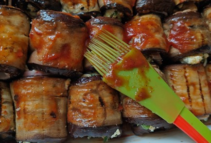 Фото шага рецепта Рулетики из баклажанов в духовке 189898 шаг 13  