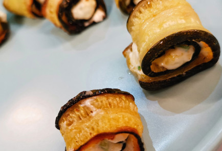 Фото шага рецепта Рулетики из кабачка с нежной чесночносырной начинкой 151562 шаг 16  