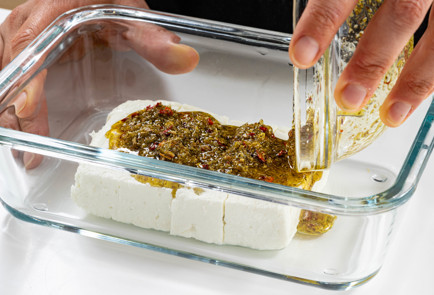 Фото шага рецепта Рулетики из кабачков с фетой 189520 шаг 4  