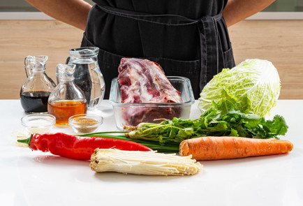 Фото шага рецепта Рулетики с говядиной и овощами 190500 шаг 1  