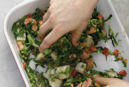 Фото шага рецепта Рыбацкий пирог пориверрански 69021 шаг 4  