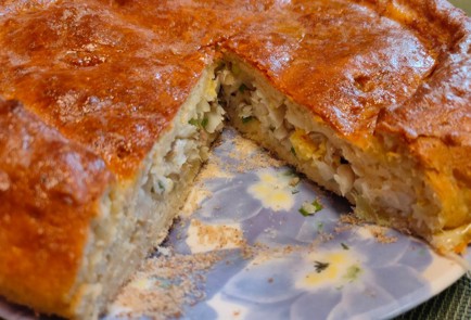 Фото шага рецепта Рыбный пирог на постном тесте 188841 шаг 35