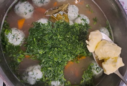 Фото шага рецепта Рыбный суп с фрикадельками 189516 шаг 13