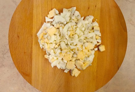 Фото шага рецепта Салат из цветной капусты с шампиньонами и фасолью 187001 шаг 5  