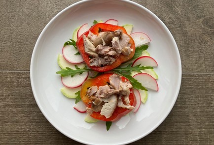 Фото шага рецепта Салат из кролика с кабачком 189748 шаг 13  