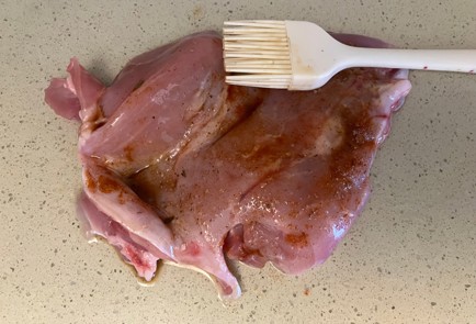 Фото шага рецепта Салат из кролика с кабачком 189748 шаг 3  