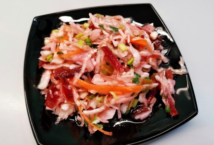 Фото шага рецепта Салат из квашеной капусты со свеклой и халапеньо 175605 шаг 12  