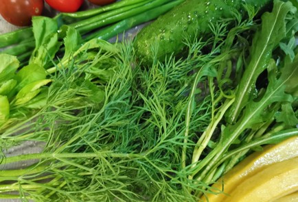 Фото шага рецепта Салат из маринованной бамии 173585 шаг 1  