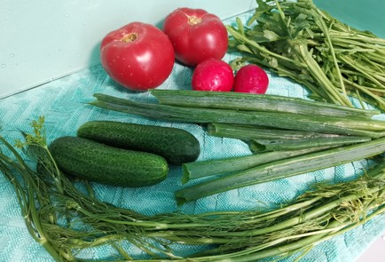 Фото шага рецепта Салат из сезонных овощей 186829 шаг 1  