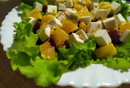 Фото шага рецепта Салат из свеклы с апельсином и сыром фета 188936 шаг 10  