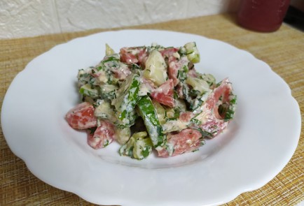 Фото шага рецепта Салат из свежих овощей 190124 шаг 10