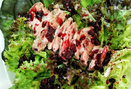 Фото шага рецепта Салат из утки с заправкой из черешни 173853 шаг 10  