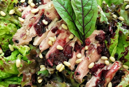 Фото шага рецепта Салат из утки с заправкой из черешни 173853 шаг 11  