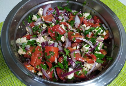 Фото шага рецепта Салат из запеченных перцев 189744 шаг 10  