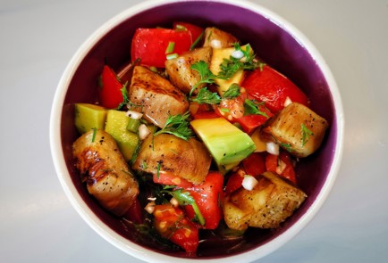 Фото шага рецепта Салат из жареных баклажанов 186787 шаг 14  