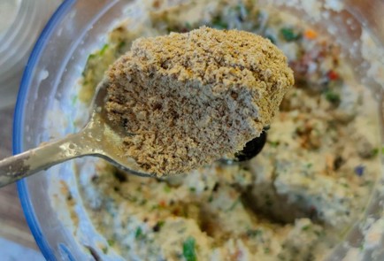 Фото шага рецепта Салат из жареных на сковороде баклажан с ореховым соусом 190122 шаг 19  