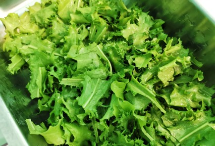 Фото шага рецепта Салат с адыгейским сыром зеленью и орехами 151218 шаг 2