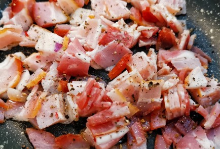 Фото шага рецепта Салат с беконом и горошком 153012 шаг 6