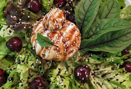 Фото шага рецепта Салат с черешней и сыром буррата 173886 шаг 8  