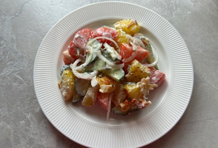 Фото шага рецепта Салат с картофелем 190016 шаг 10  