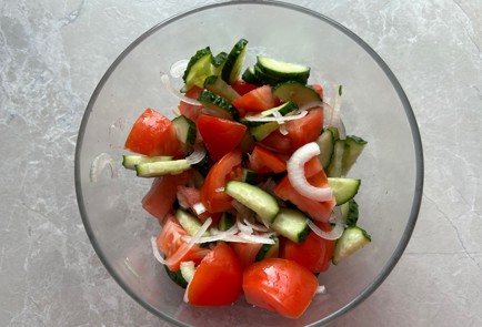 Фото шага рецепта Салат с картофелем 190016 шаг 8  