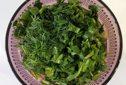 Фото шага рецепта Салат с кедровыми орехами 173583 шаг 9  