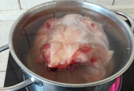 Фото шага рецепта Салат с курицей и корейской морковью 190412 шаг 1  