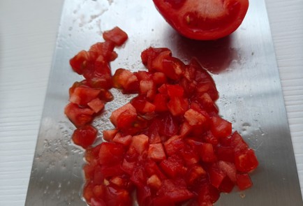 Фото шага рецепта Салат с курицей печеными баклажанами перцем и руколой 175489 шаг 18  