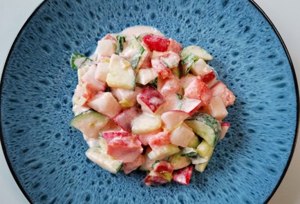 Фото шага рецепта Салат с майонезом 189483 шаг 11  