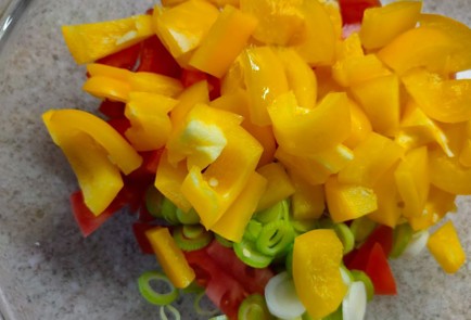 Фото шага рецепта Салат с обжаренными баклажанами 189128 шаг 14  