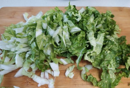 Фото шага рецепта Салат с пекинской капустой курицей и помидорами 191201 шаг 4  