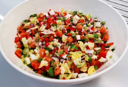 Фото шага рецепта Салат с пекинской капустой 188753 шаг 11