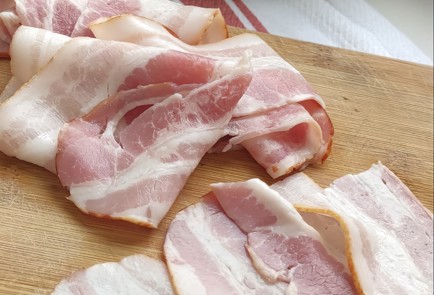 Фото шага рецепта Салат с руколой беконом болгарским перцем и киноа 173384 шаг 3  