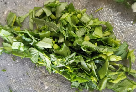 Фото шага рецепта Салат с сыром сулугуни 173579 шаг 7  