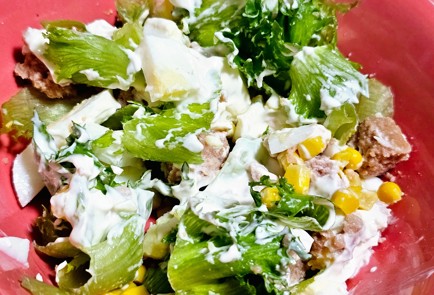 Фото шага рецепта Салат с тунцом 188683 шаг 10  