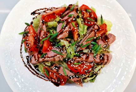 Фото шага рецепта Салат с утиной грудкой 188800 шаг 10  