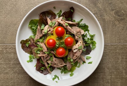 Фото шага рецепта Салат с уткой с тимьяном 189740 шаг 12  