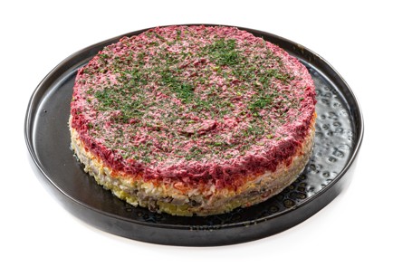 Фото шага рецепта Салат шуба с селедкой 187802 шаг 11