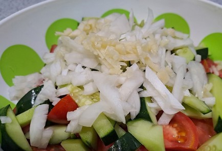 Фото шага рецепта Салат с фасолью спаржевой 190211 шаг 6  