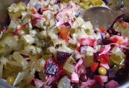 Фото шага рецепта Салат винегрет 188884 шаг 9  